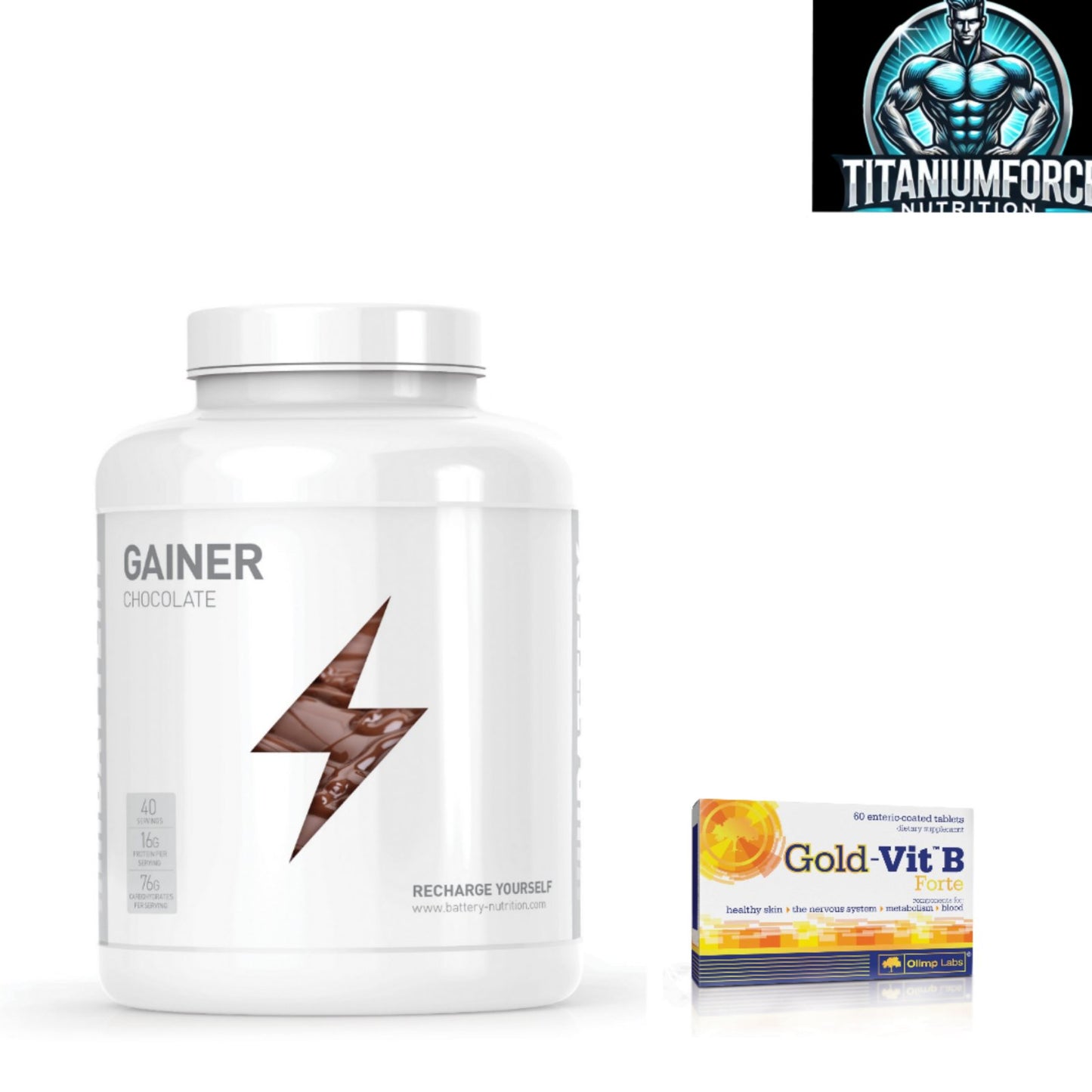 Paket za masu:Mass Gainer 3kg i GoldVitamin-B (60tab)=96kM